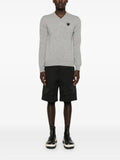 Comme Des Garçons Play mélange-effect wool jumper