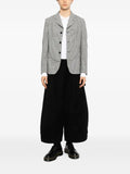 Black Comme Des Garçons houndstooth-pattern panelled jacket