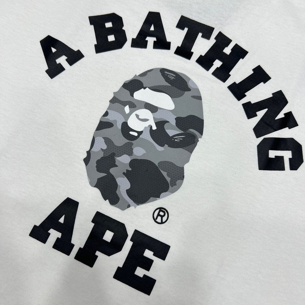 BAPE Grey Camo Ape Head Graphic T-Shirt
